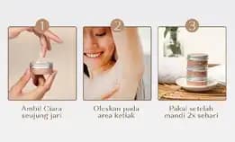 Ciara Natural Deodorant Penghilang Bau Badan Dan Ketiak Natural Anti Odor