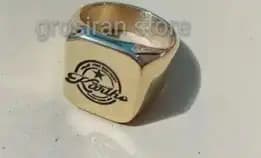 Cincin Titanium Bisa Custom Logo Ukir Nama Gambar Tulisan Foto Gerafir Laser