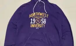 Jaket Hoodie H&M Universiti Northwest Original Second