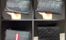 Clutch Bag Versace Fendi Bally Coach Leather Handbag Tas Tangan Kulit