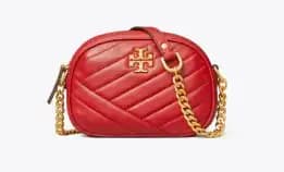 Tory Burch Kira Chevron Small Camera Bag - Red (Tb 317)