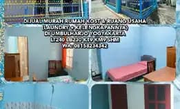 Dijual Murah Rumah Kost & Ruang Usaha Laundry + Kelengkapannya Di Umbulharjo Yogyakartalt240 Lb230 