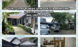 Dijual Cepat Rumah Shm Lokasi Strategis Di Kota Bandung. Lt885 Lb385 Kt9 Km3. Wa : 08121034400* 