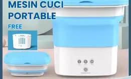 Mini Mesin Cuci Portabel Portable Washing Machine Lipat Mini Folding Mini Hemet Energi