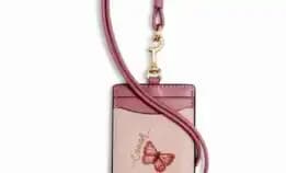 Coach Id Lanyard With Butterfly Print (2984)