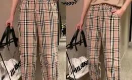 Celana Panjang Jogger Wanita Burberry