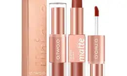 O.Two.O Lipstick Intense Color Dual-Stick 2 In 1 Liquid Matte Misty Velvet Lip Tint High Pigment Las