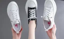 Sepatu Wanita Sneakers Kets Bertali Kasual Fashion Shoes Import Anti Slip Premium Quality