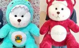 Boneka Bear Hoodie Lotso Ukuran Jumbo Strawberry Toy Beruang Mainan Mewah