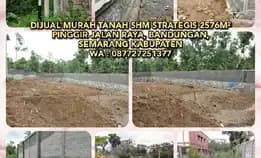 Dijual Murah Tanah Shm Strategis 2576m² Pinggir Jalan Raya, Bandungan, Semarang Kabupaten