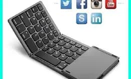 Foldable Wireless Keyboard Lipat & Touchpad Bluetooth Mac Hp Ios Laptop Android Pc Windows Ipad Pro