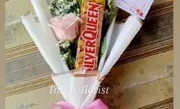 Buket Bunga + Coklat Silverqueen Cimahi Bdg