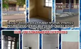 Dijual / Dikontrakkan Rumah Nyaman Strategis Di Perumahan Duta Kencana, Kedung Badak Bogor. Type 102