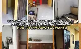 Dijual Murah Rumah Di Perum Puri Domas Sleman Yogyakarta. Lt77 Full Bangunan.H:08179409592-Yos Wahyu