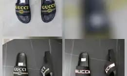 Sandal Slide Selop Rubber Pria Gucci