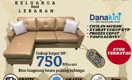 Sofa Sudut Artificial Leather 