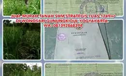 Jual Murah Tanah Shm Strategis Luas 1249m² Di Wonosari Gunungkidul Yogyakarta. Wa: 081392868394* Shm