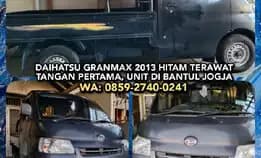 Daihatsu Granmax 2013 Hitam Terawat. Tangan Pertama Unit Di Bantul Jogja.Wa: 0859-2740-0241