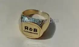 Cincin Titanium Gold Bisa Custom Logo Ukir Nama Gambar Tulisan Foto Grafir Laser 