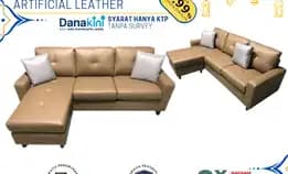 Sofa L Bahan Artificial 