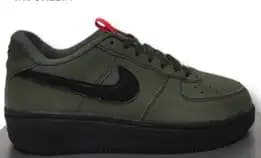 Sepatu Nike Af1 Black Army Unisex ( Barcode Tembus Website ) Size 41 Insole 26.5cm Madein Indonesia