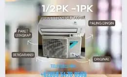 Ac Daikin 1/2pk-1pk R32 Plus Pasang Terima Bergaransi Pasti Dingin