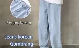 Celana Jeans Pria Baggy Pants Korean Style