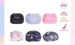 Magic Travel Make Up Pouch / Lazy Cosmetic Big Capacity Bag Tas Kosmetik