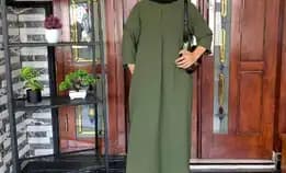 Dress Cringkle Lengan 3/4