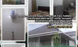 Dikontrakkan Rumah Strategis Full Furnish Di Kota Malang Dekat Hotel Savana /Universitas Brawijaya 