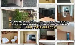 Dijual Murah Rumah Nyaman Di Cikarang Bekasi.Lt/B:82m² Full Renov Kt2 Km1 Fasilitas Lengkap