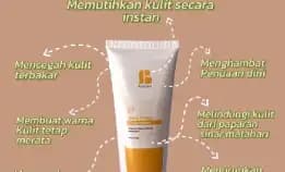 Sunscreen Memutihkan Kulit Secara Instant Alami