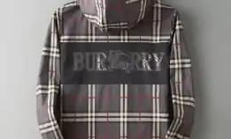 Jaket Bomber Hoodie Zipper Pria Burberry