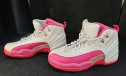 Nike Air Jordan 12 Retro Gg White Vivid Pink Size :37,5