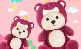 Teddy Tales Bear Cosplay Manyo Boneka Plush Boneka Mainan Dekorasi Rumah Hadiah Anak