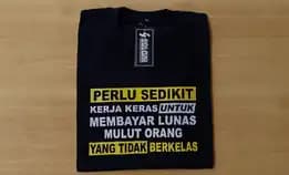 Kaos Kata Kata Perlu Sedikit Kerja