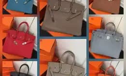 Tas Hermes Birkin Size 25, 30, 35 Silver Buckle Shw