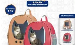 Alobon Tas Kucing Anjing | Tas Transparan | Pet Cargo | Tas Anjing Kucing Murah | Tas Ransel