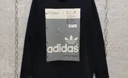 Crewneck Adidas Pantone Sport Round Neck Pullover Black Original Second