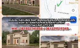 Dijual Kavling Siap Bangun Villa Dongkelan Asri Jl. Bantul Km 4, Bantul Diy. Lt64 Lb45 Kt2 Kt1