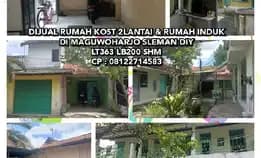 Bu. Jual Murah Rumah Kost & Rumah Induk Di Sleman Diy, Lt363 Lb200 Shm.  Cp : 08122714583