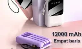 Power Bank Mini 12000mah Super Lightweight Palm Size Powerbank With Led Display