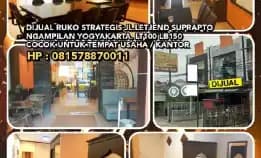 Dijual Ruko Strategis Jl.Letjend Suprapto Ngampilan Yogyakarta. Lt100 Lb150. Cocok Untuk Usaha