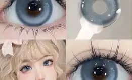 Mysticeyes Softlens Blue Colored Lenses Softlens 14.5mm Cosplay Softlens 1 Pasang Murah Soflens Free