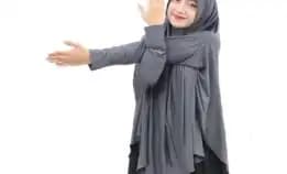 Kerudung Lengan Polos Anjani Khalissa Hijab Bergo Tangan Panjang Jilbab Lengan Instan Jumbo Jersey