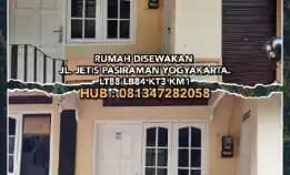 Rumah Disewakan Di Jalan Jetis Pasiraman Yogyakarta.Lt88 Lb84 Kt3 Km1. H: 081347282058