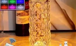 Lampu Meja Diamond Lampu Meja Rgb Table Lamp Lampu Crystal Diamond 16 Colour Lampu Hias Rose Rgb