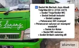 Sedot Wc Limbah Sidoarjo Telp/Wa:0812-2372-3372 Berkah Jaya Abadi