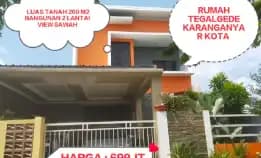 Rumah 260m2 Dua Lantai Di Tegalgede Karanganyar Kota 