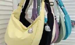 Tas Selempang Tas Bahu Polos Sling Bag Shoulderbag Wanita Remaja Ootd Sekolah Kuliah Fashion Cute